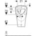 Bild von GEBERIT Renova Urinal trigonal, Zulauf von hinten, Abgang nach hinten oder unten #501.665.00.8 - weiß / KeraTect