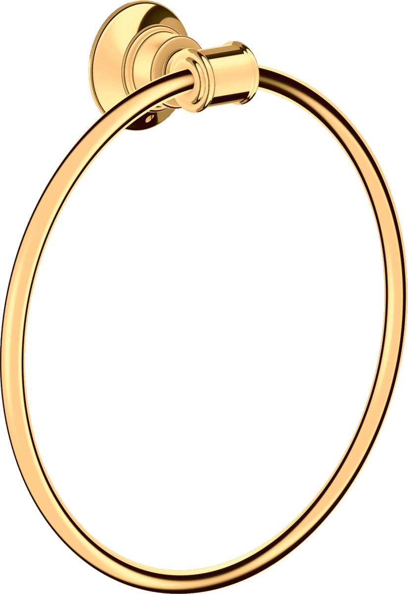HANSGROHE AXOR Montreux Handtuchring #42021990 - Polished Gold Optic