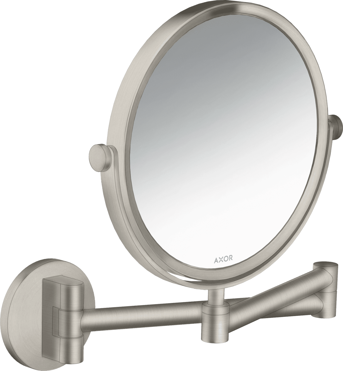 Зображення з  HANSGROHE AXOR Universal Circular Shaving mirror #42849800 - Stainless Steel Optic