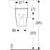 Bild von GEBERIT Renova Plan Halbsäule für Handwaschbecken #292150000 - weiß