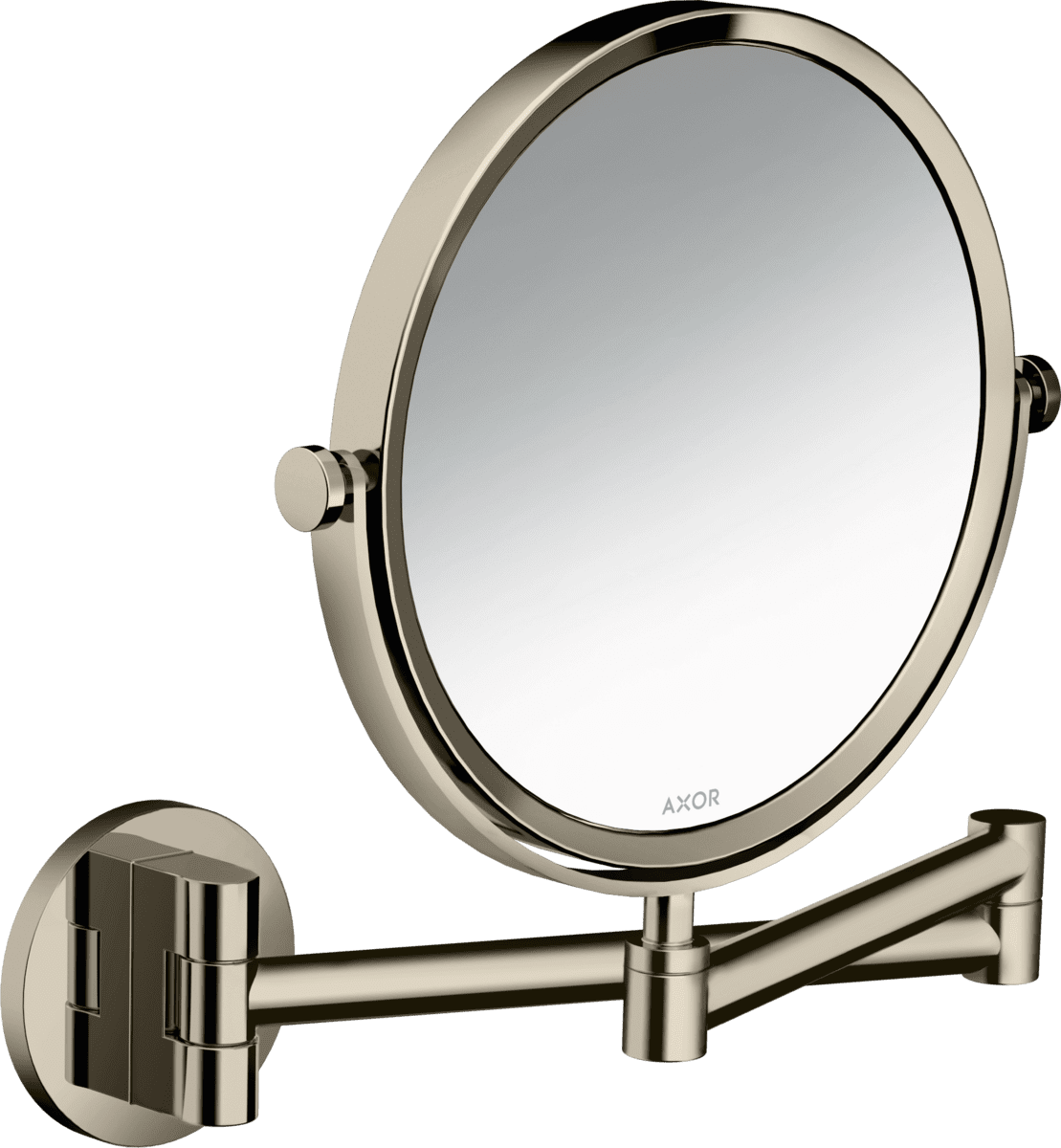 HANSGROHE AXOR Universal Circular Shaving mirror #42849830 - Polished Nickel resmi
