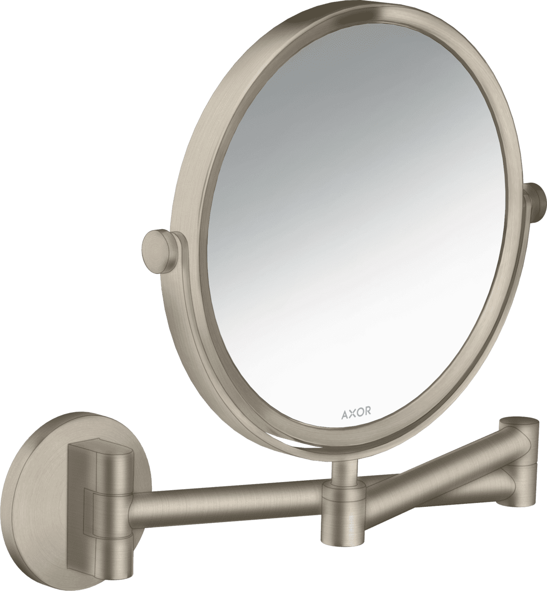 Зображення з  HANSGROHE AXOR Universal Circular Shaving mirror #42849820 - Brushed Nickel