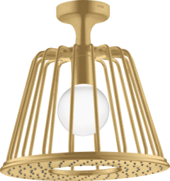 Bild von HANSGROHE AXOR LampShower/Nendo LampShower 275 1jet mit Deckenanschluss #26032250 - Brushed Gold Optic
