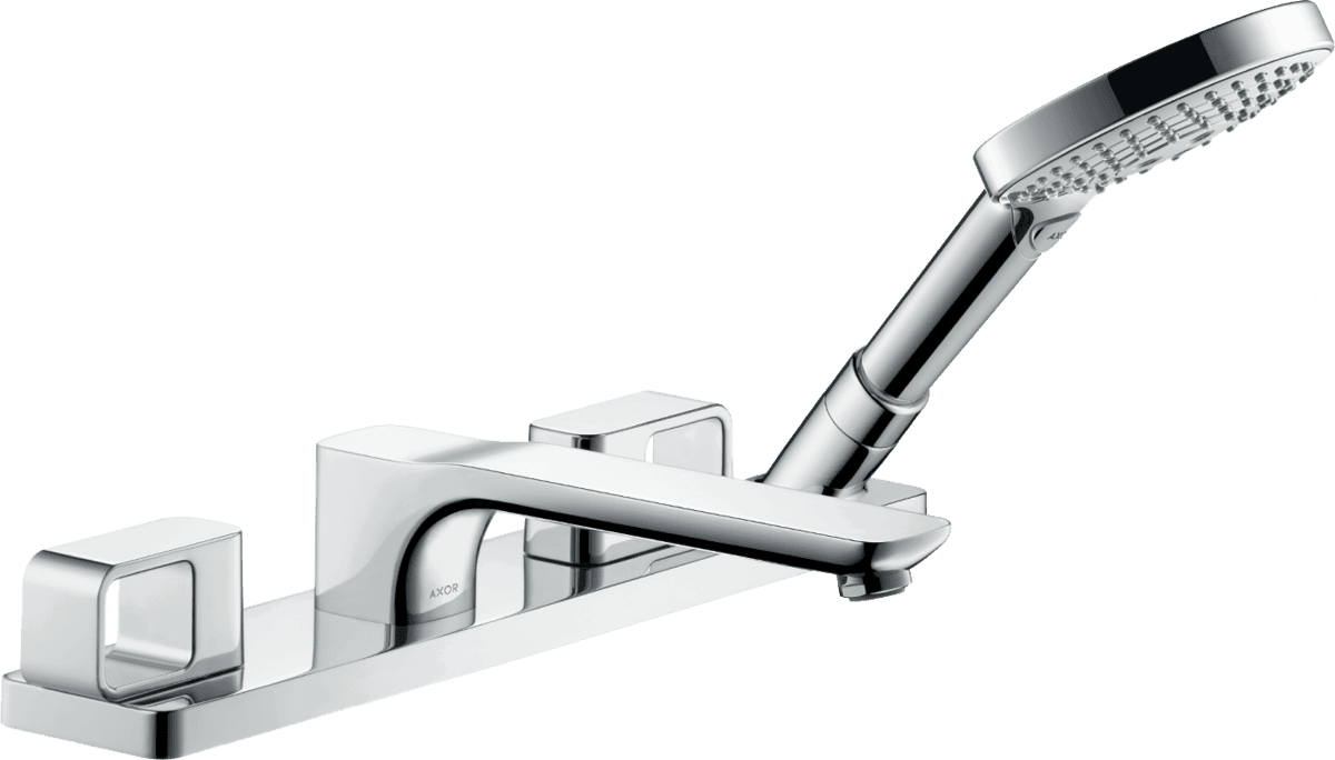 HANSGROHE AXOR Urquiola 4-Loch Fliesenrandarmatur #11445250 - Brushed Gold Optic