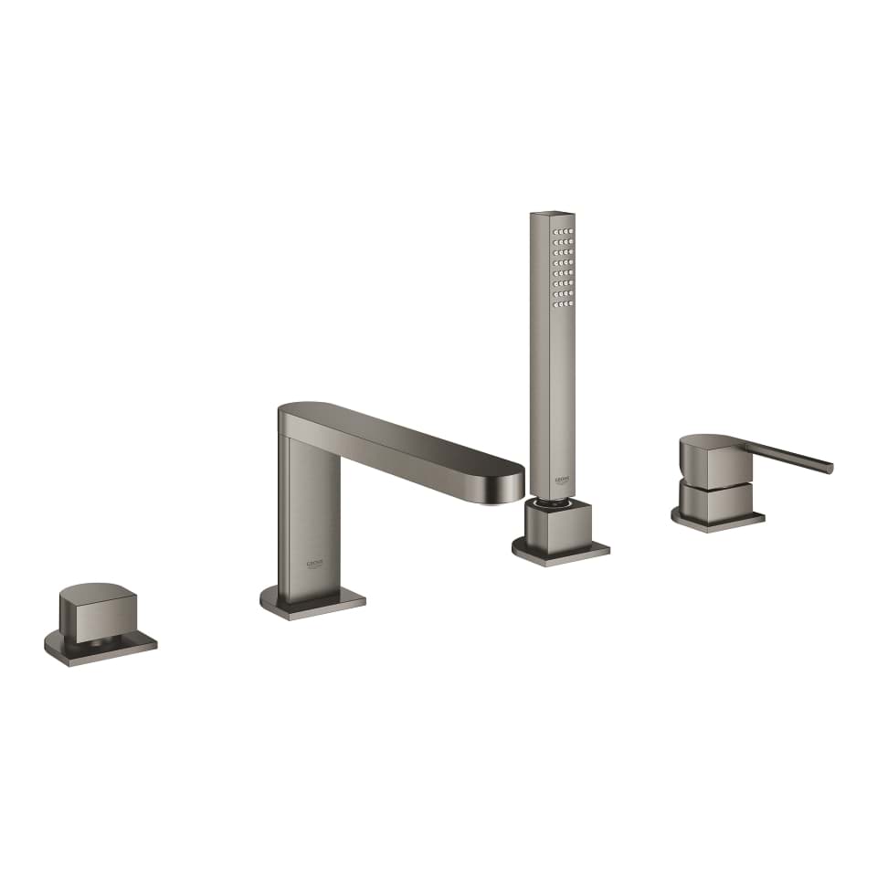Picture of GROHE Plus 4-hole single-lever bath combination brushed hard graphite #29307AL3