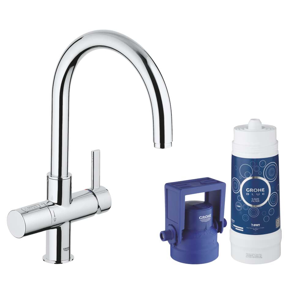 GROHE Blue Pure Starter Kit #33249001 - chrom