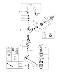 Bild von 32830000 Eurosmart Cosmopolitan Single-lever basin mixer 1/2″ L-Size