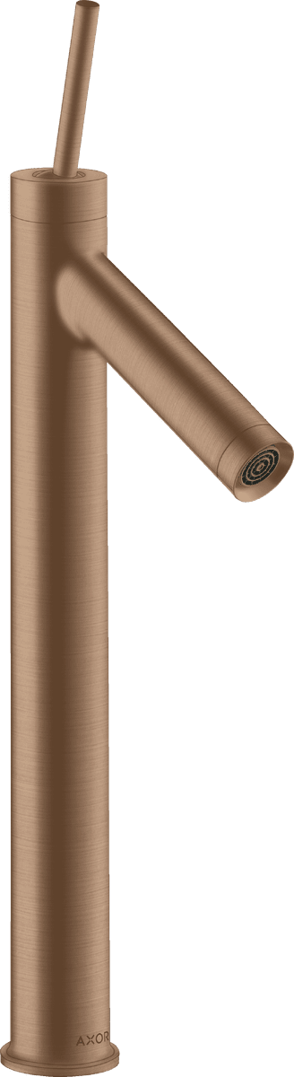 HANSGROHE AXOR Starck Einhebel-Waschtischmischer 250 mit Pingriff für Aufsatzwaschtische mit Ablaufgarnitur #10129310 - Brushed Red Gold
