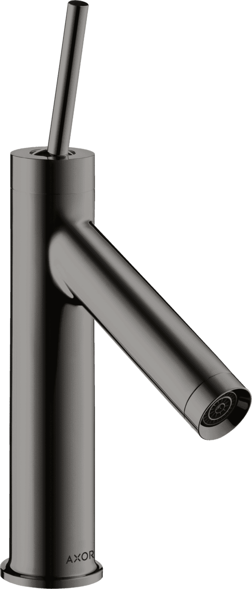 HANSGROHE AXOR Starck Einhebel-Waschtischmischer 90 mit Pingriff und Ablaufgarnitur #10117330 - Polished Black Chrome