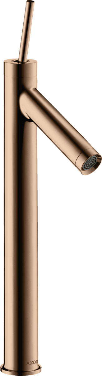 HANSGROHE AXOR Starck Einhebel-Waschtischmischer 250 mit Pingriff für Aufsatzwaschtische mit Ablaufgarnitur #10129300 - Polished Red Gold