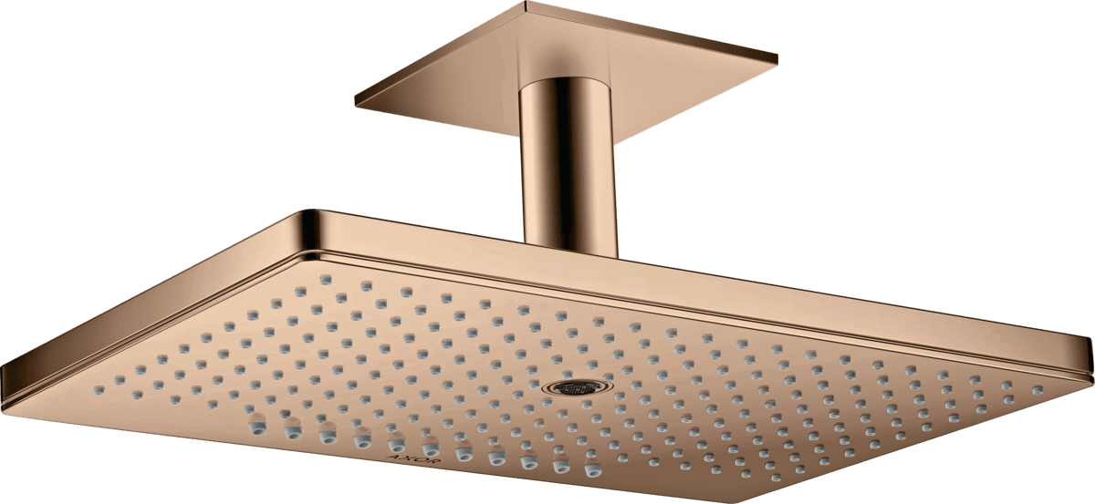 HANSGROHE AXOR ShowerSolutions Kopfbrause 460/300 3jet mit Deckenanschluss #35281300 - Polished Red Gold