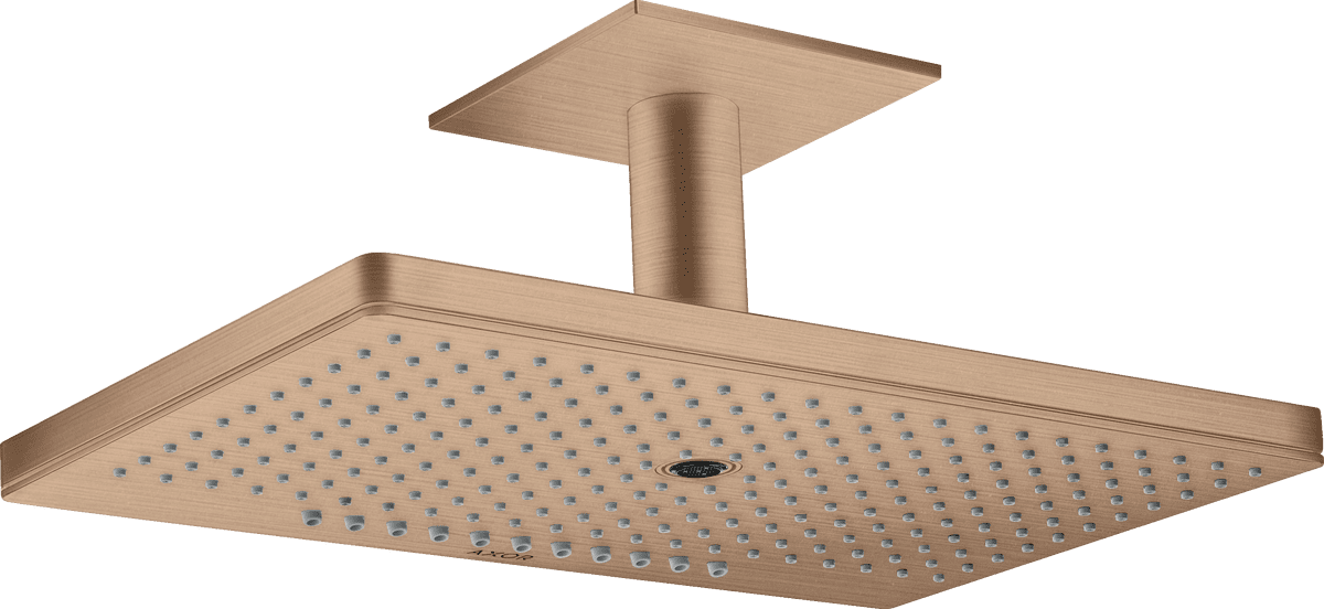HANSGROHE AXOR ShowerSolutions Kopfbrause 460/300 3jet mit Deckenanschluss #35281310 - Brushed Red Gold