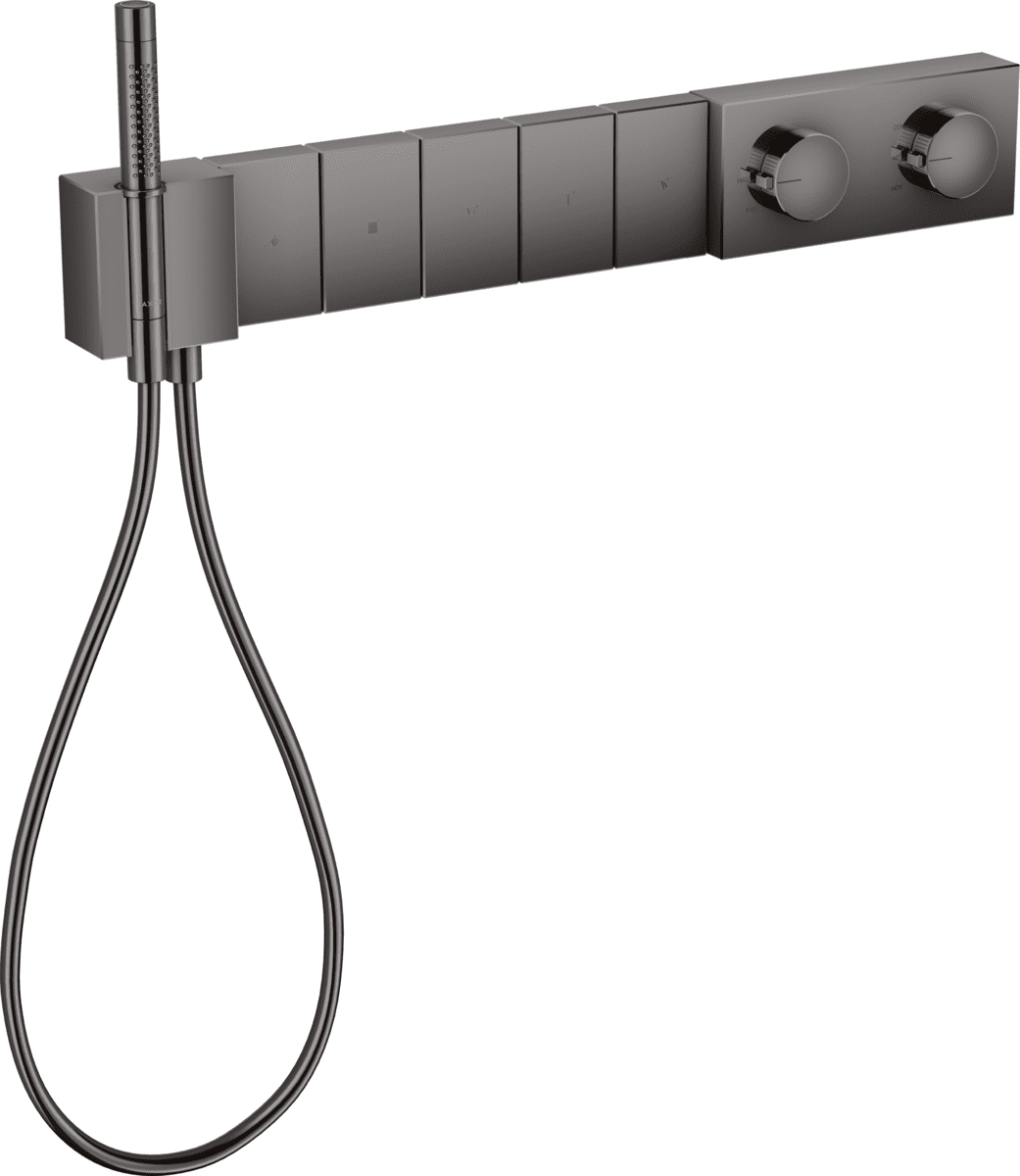 HANSGROHE AXOR Edge Thermostatmodul Select 680/100 Unterputz für 5 Verbraucher #46730330 - Polished Black Chrome
