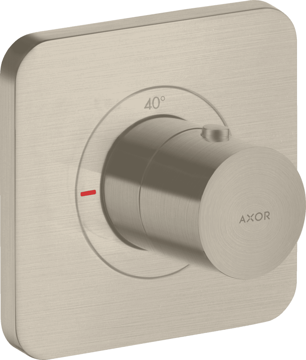 Picture of HANSGROHE AXOR Citterio E Thermostat 120/120 for concealed installation #36702820 - Brushed Nickel