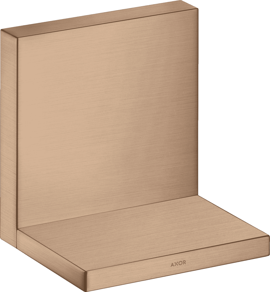 HANSGROHE AXOR ShowerSolutions Ablage 120/120 #40872310 - Brushed Red Gold