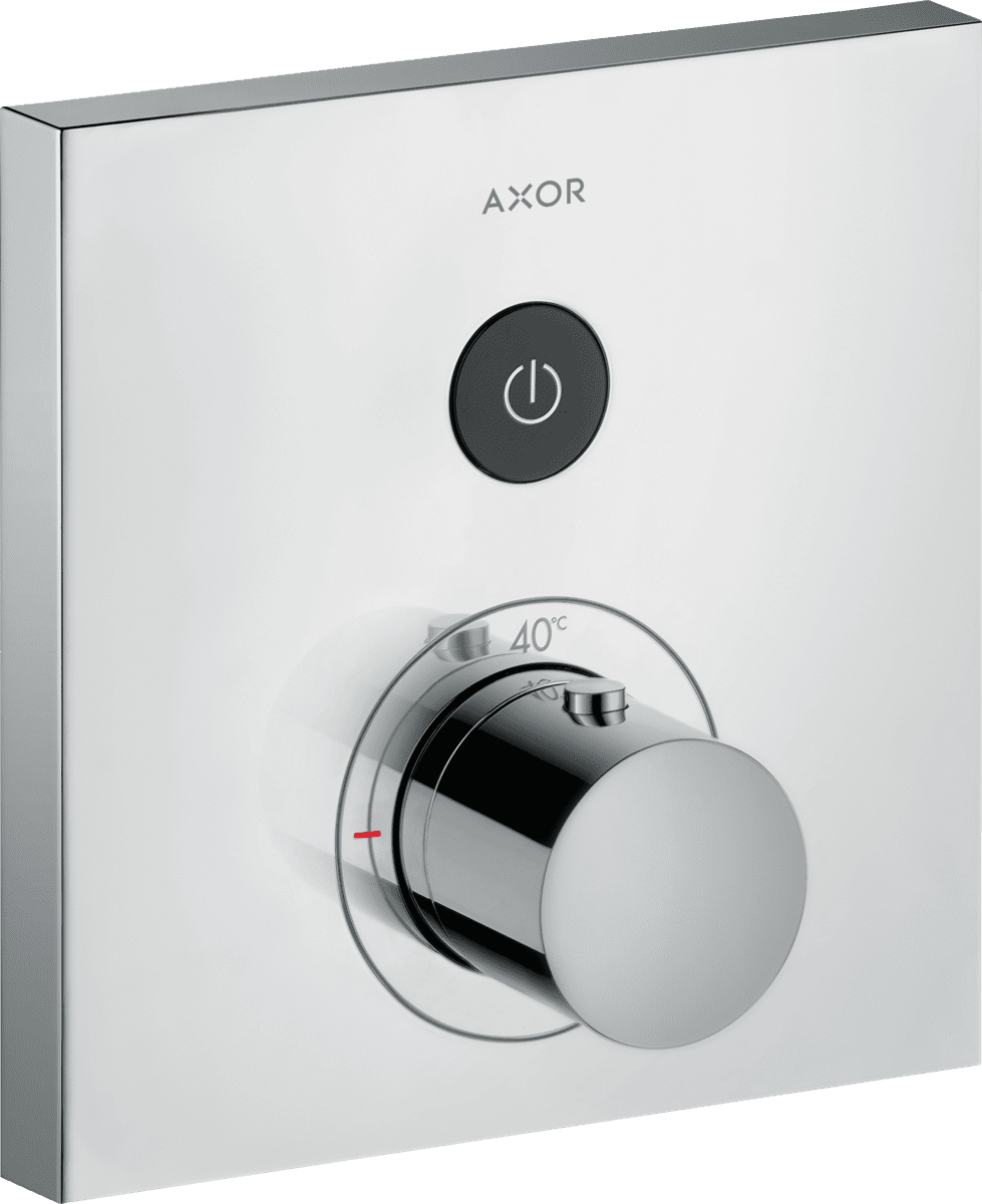 HANSGROHE AXOR ShowerSelect Thermostat Unterputz eckig für 1 Verbraucher #36714800 - Edelstahl Optic