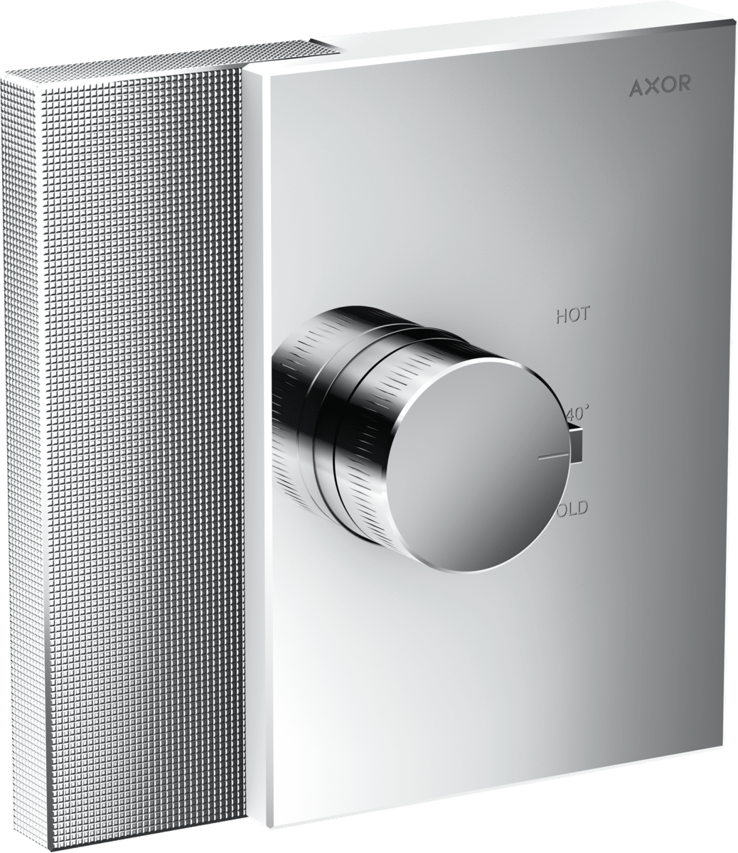 Picture of HANSGROHE AXOR Edge Thermostat HighFlow for concealed installation - diamond cut #46741000 - Chrome