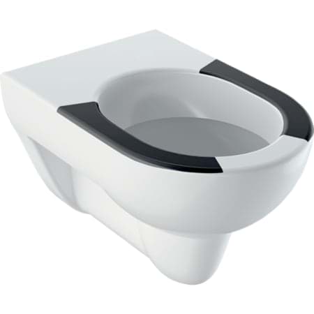 Picture of GEBERIT Renova wall-hung WC, washdown, with labelled seat #203045600 - white / KeraTect