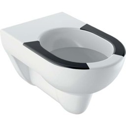 Bild von GEBERIT Renova Wand-WC Tiefspüler, mit gekennzeichneten Sitzflächen #203045600 - weiß / KeraTect