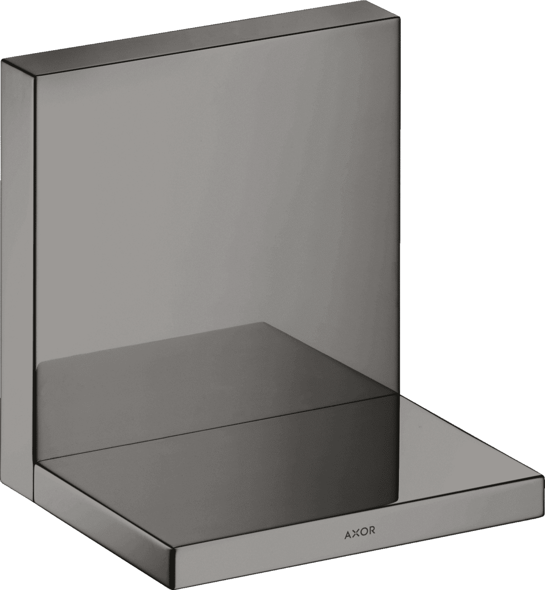 HANSGROHE AXOR ShowerSolutions Ablage 120/120 #40872330 - Polished Black Chrome