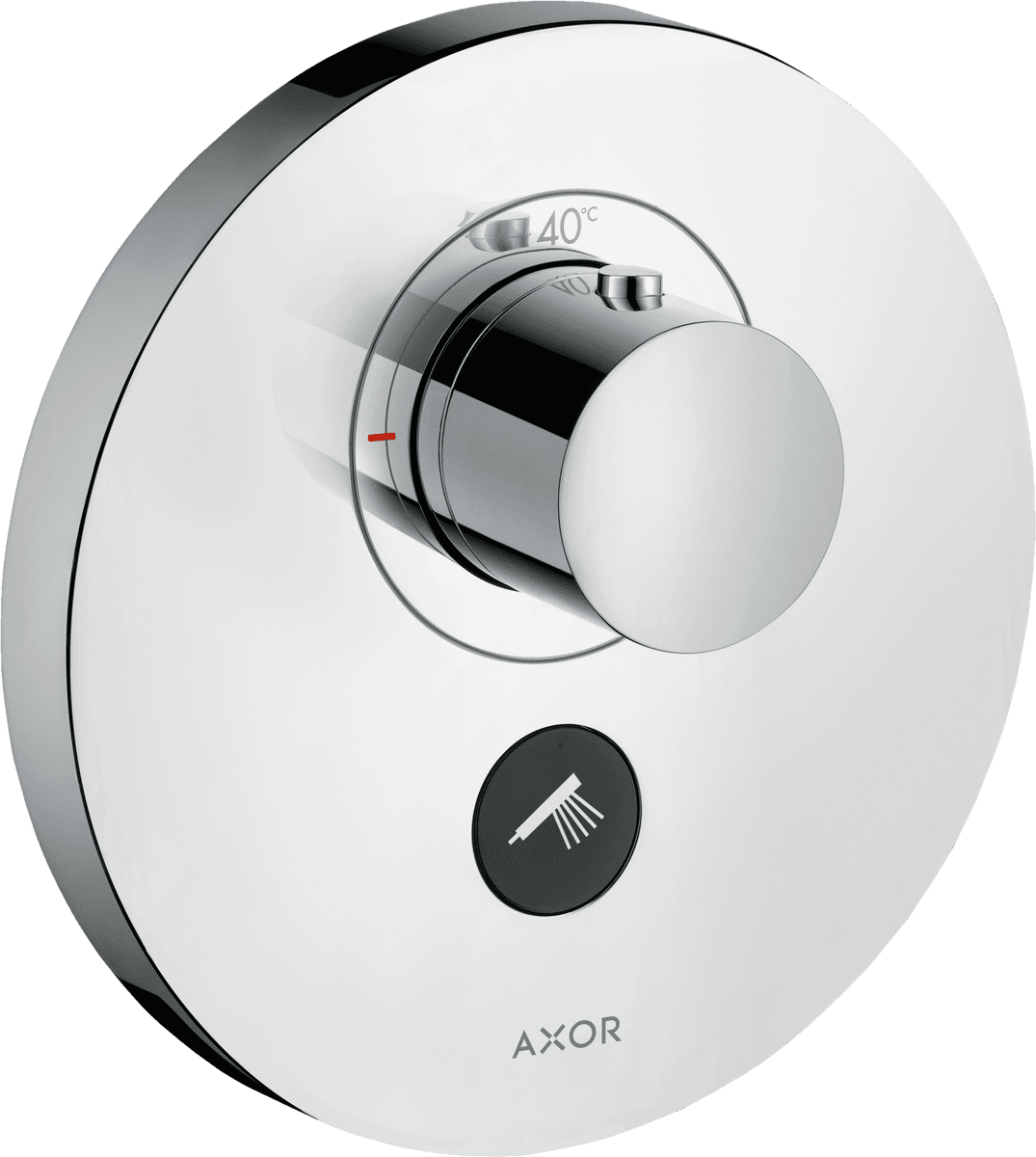 HANSGROHE AXOR ShowerSelect Thermostat HighFlow Unterputz rund für 1 Verbraucher und einen zusätzlichen Abgang #36726800 - Edelstahl Optic