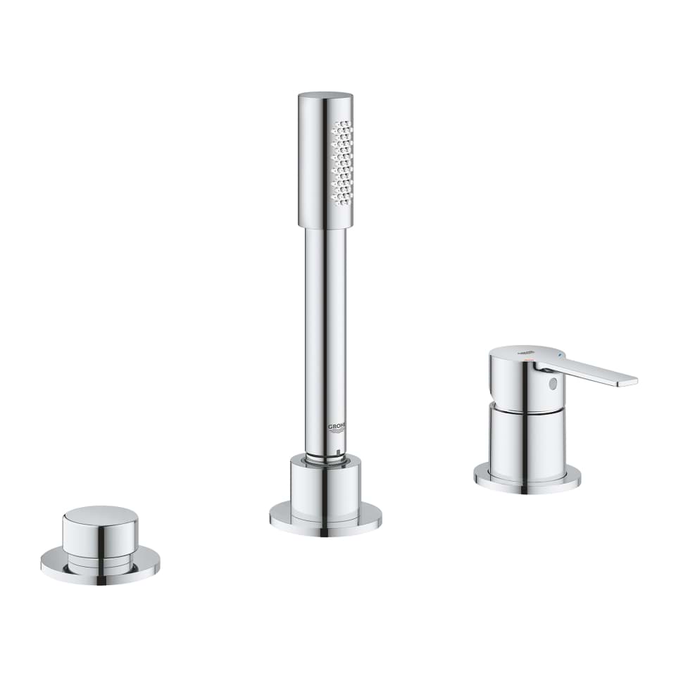 GROHE Lineare 3-Loch Einhand-Wannenkombination #19965001 - chrom