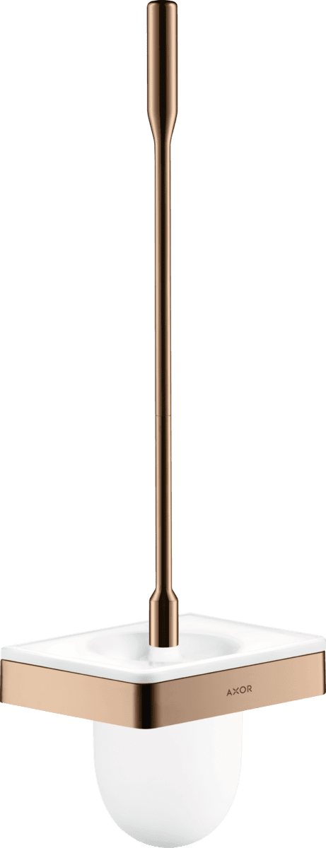 HANSGROHE AXOR Universal Softsquare Toilettenbürstenhalter Wandmontage #42835300 - Polished Red Gold