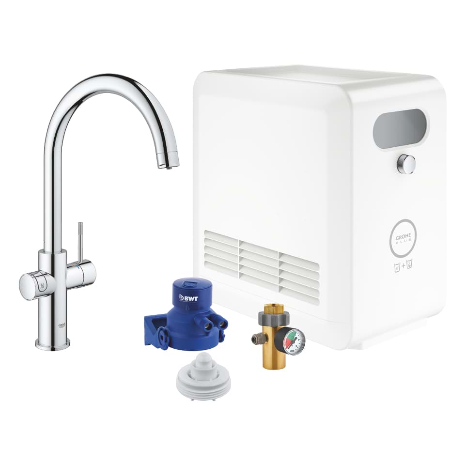 GROHE Blue Professional C-Auslauf Set #31323002 - chrom