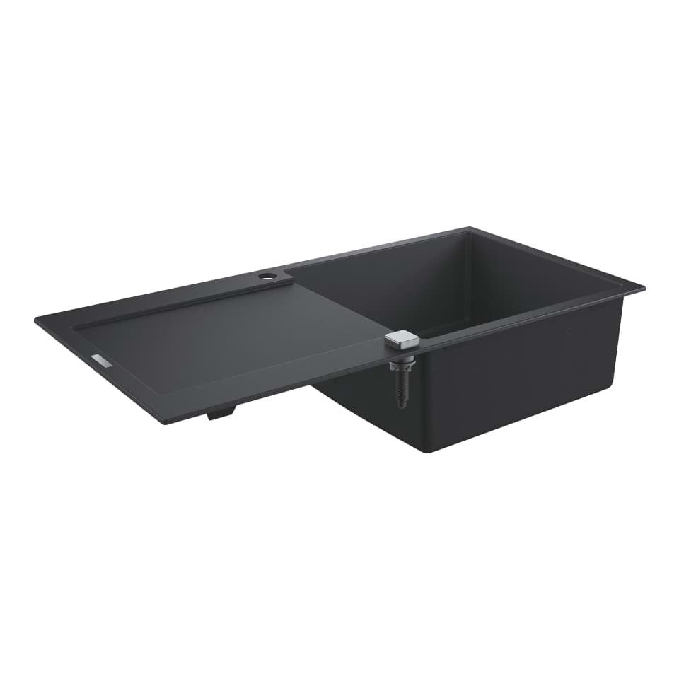 GROHE K500 Composite sink with drainer granite black #31645AP0 resmi
