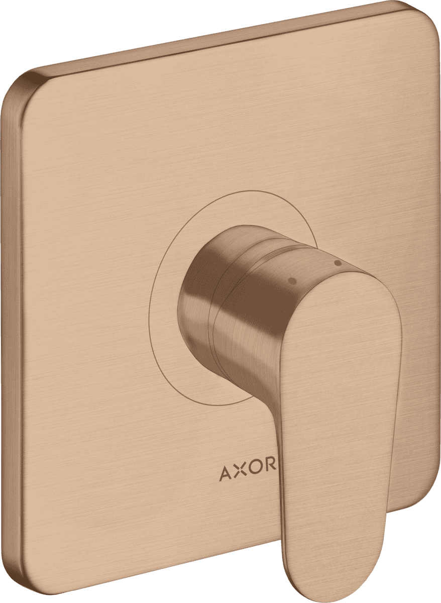 HANSGROHE AXOR Citterio M Tek kollu duş bataryası ankastre montaj için #34625310 - Mat Kırmızı Altın resmi