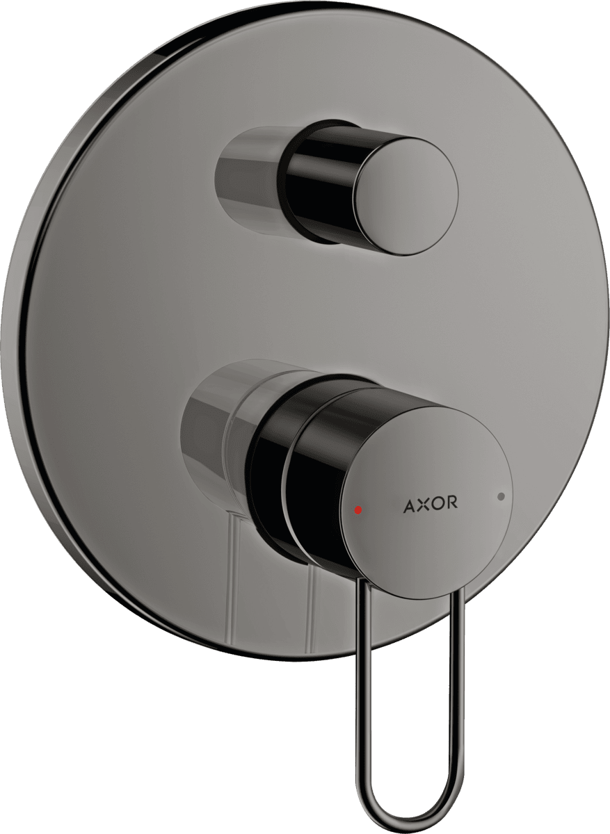 HANSGROHE AXOR Uno Einhebel-Wannenmischer Unterputz mit Bügelgriff #38426330 - Polished Black Chrome