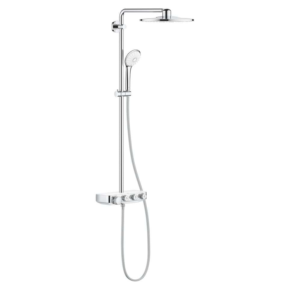 Bild von GROHE Euphoria SmartControl System 310 Duo Duschsystem mit Thermostatbatterie für die Wandmontage #26507LS0 - moon white