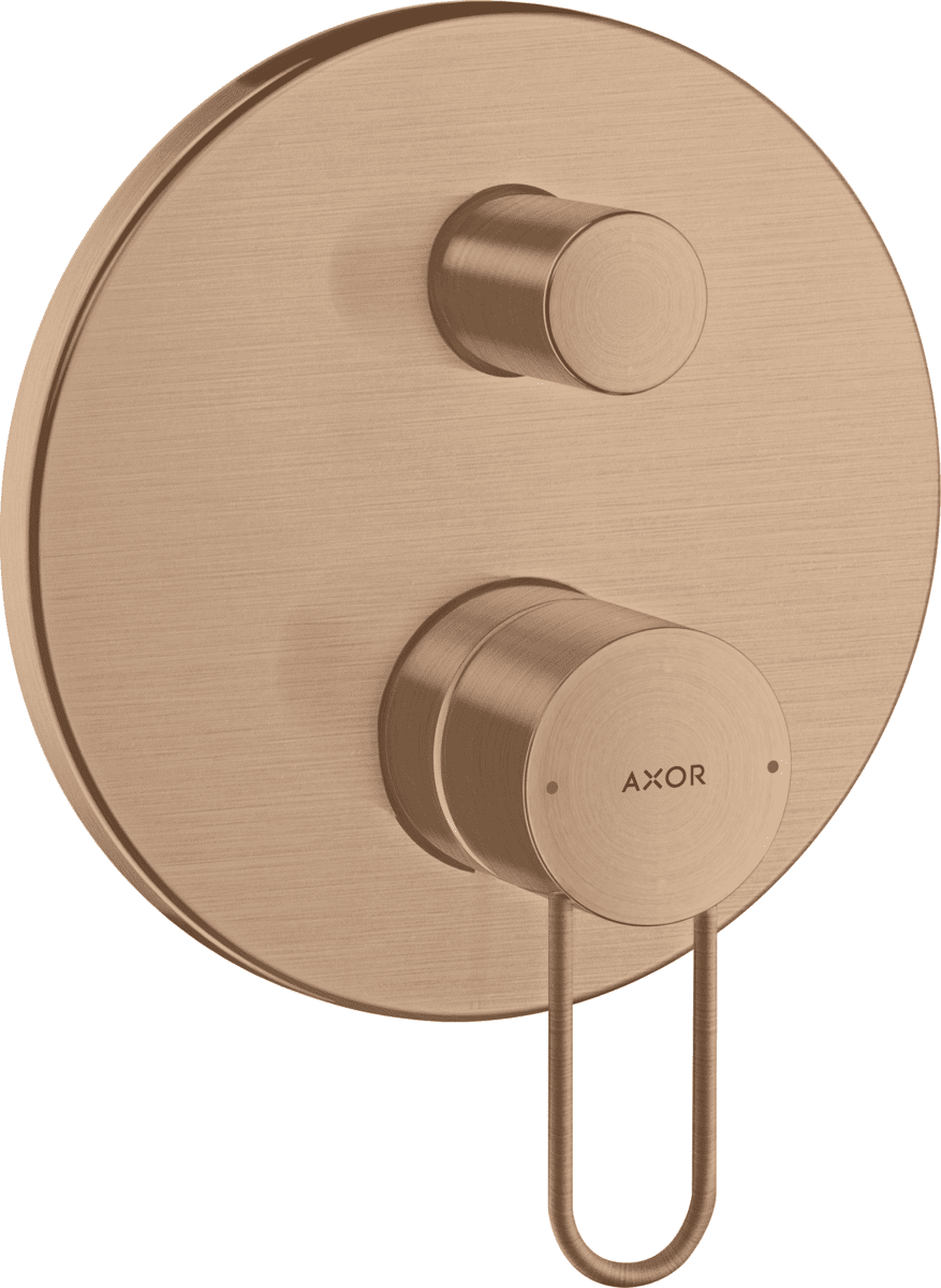 HANSGROHE AXOR Uno Einhebel-Wannenmischer Unterputz mit Bügelgriff #38426310 - Brushed Red Gold