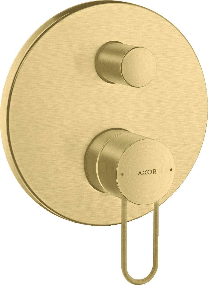 HANSGROHE AXOR Uno Einhebel-Wannenmischer Unterputz mit Bügelgriff und integrierter Sicherungskombination nach EN1717 #38428950 - Brushed Brass