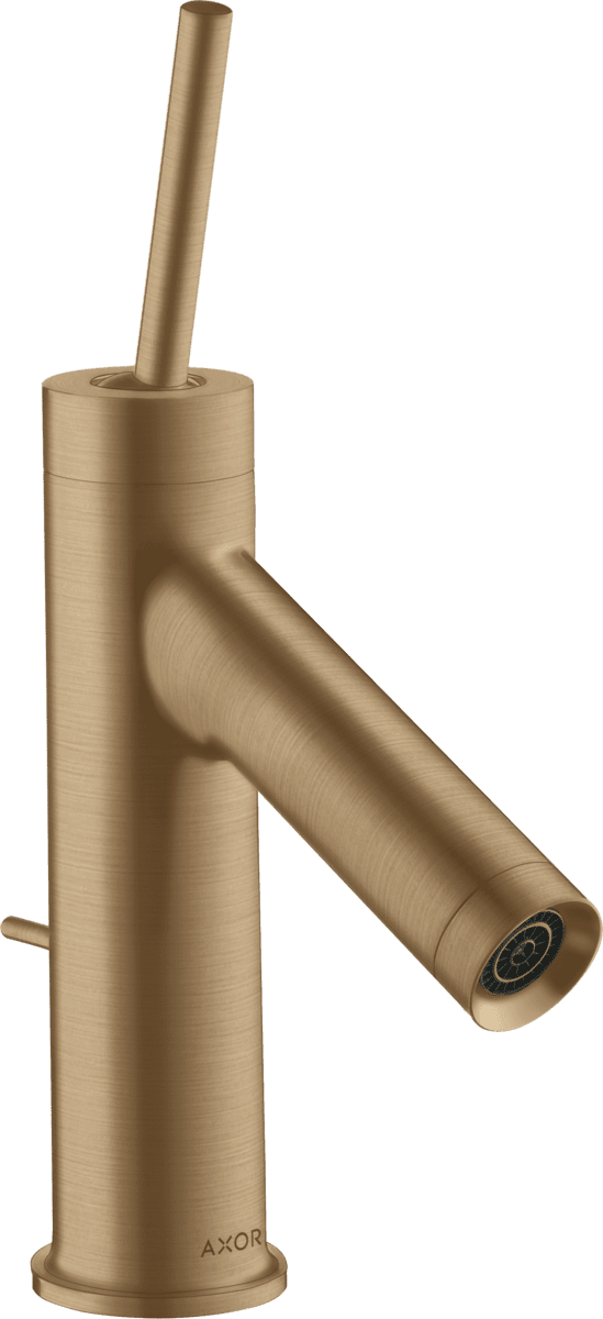 HANSGROHE AXOR Starck Einhebel-Waschtischmischer 70 mit Pingriff für Handwaschbecken mit Zugstangen-Ablaufgarnitur #10116140 - Brushed Bronze