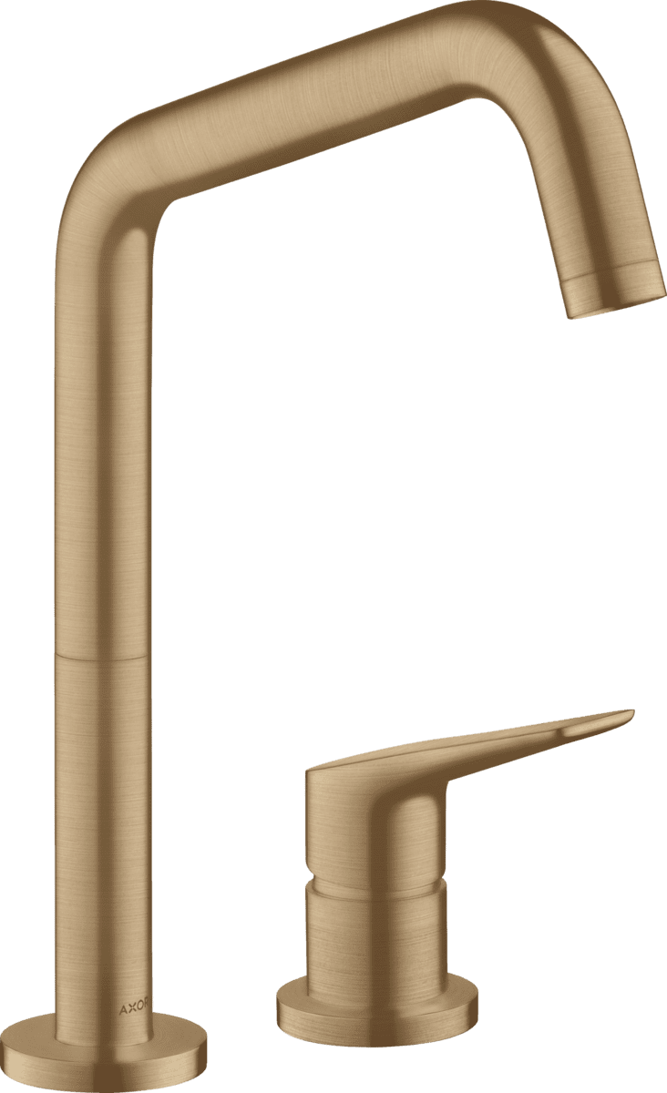 HANSGROHE AXOR Citterio M 2-Loch Einhebel-Küchenmischer 240 mit Schwenkauslauf #34820140 - Brushed Bronze