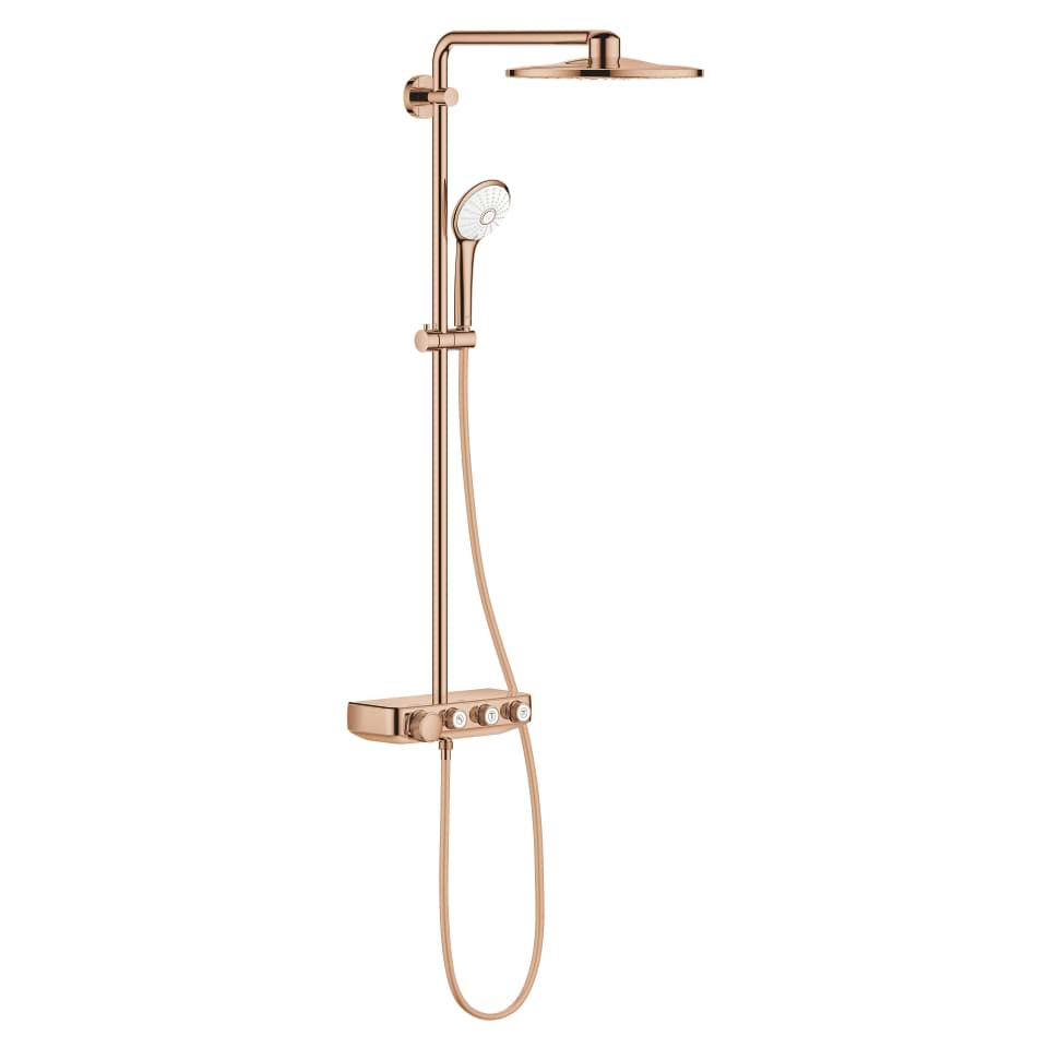 GROHE Euphoria SmartControl System 310 Duschsystem mit Thermostatbatterie für die Wandmontage #26507DA0 - warm sunset