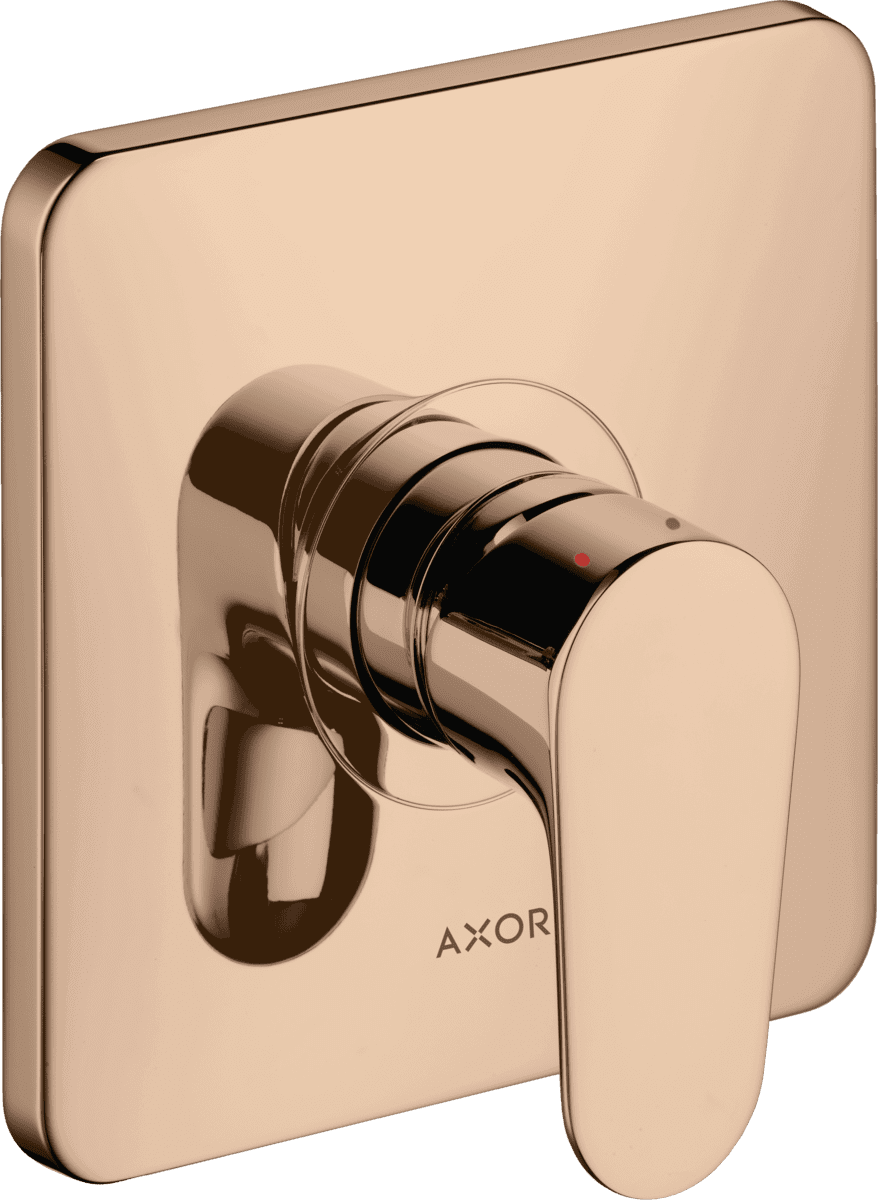 HANSGROHE AXOR Citterio M Tek kollu duş bataryası ankastre montaj için #34625300 - Parlak Kırmızı Altın resmi