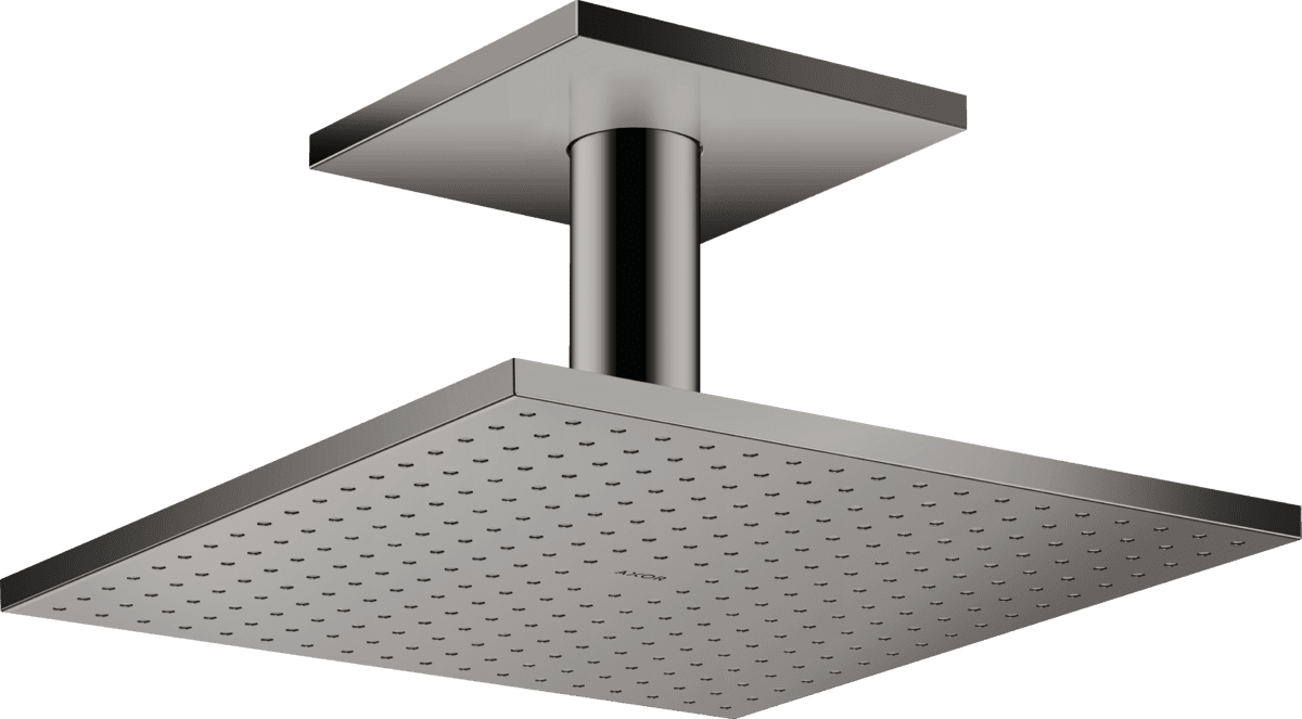 HANSGROHE AXOR ShowerSolutions Kopfbrause 300/300 2jet mit Deckenanschluss #35320330 - Polished Black Chrome