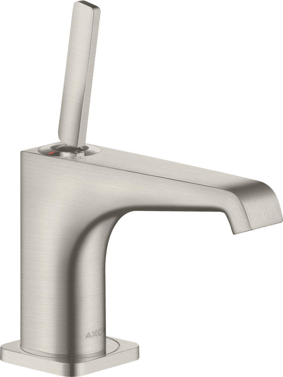 εικόνα του HANSGROHE AXOR Citterio E Single lever basin mixer 90 with pin handle for hand wash basins with waste set #36102800 - Stainless Steel Optic