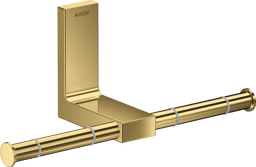 Bild von HANSGROHE AXOR Universal Rectangular Toilettenpapierhalter doppelt #42657990 - Polished Gold Optic