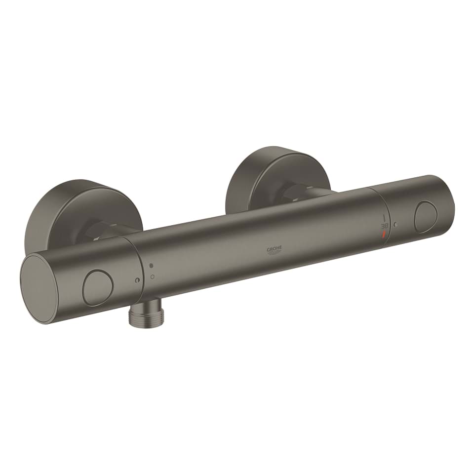 GROHE Grohtherm 1000 Cosmopolitan Thermostat-Brausebatterie, 1/2″ #34065AL2 - hard graphite gebürstet