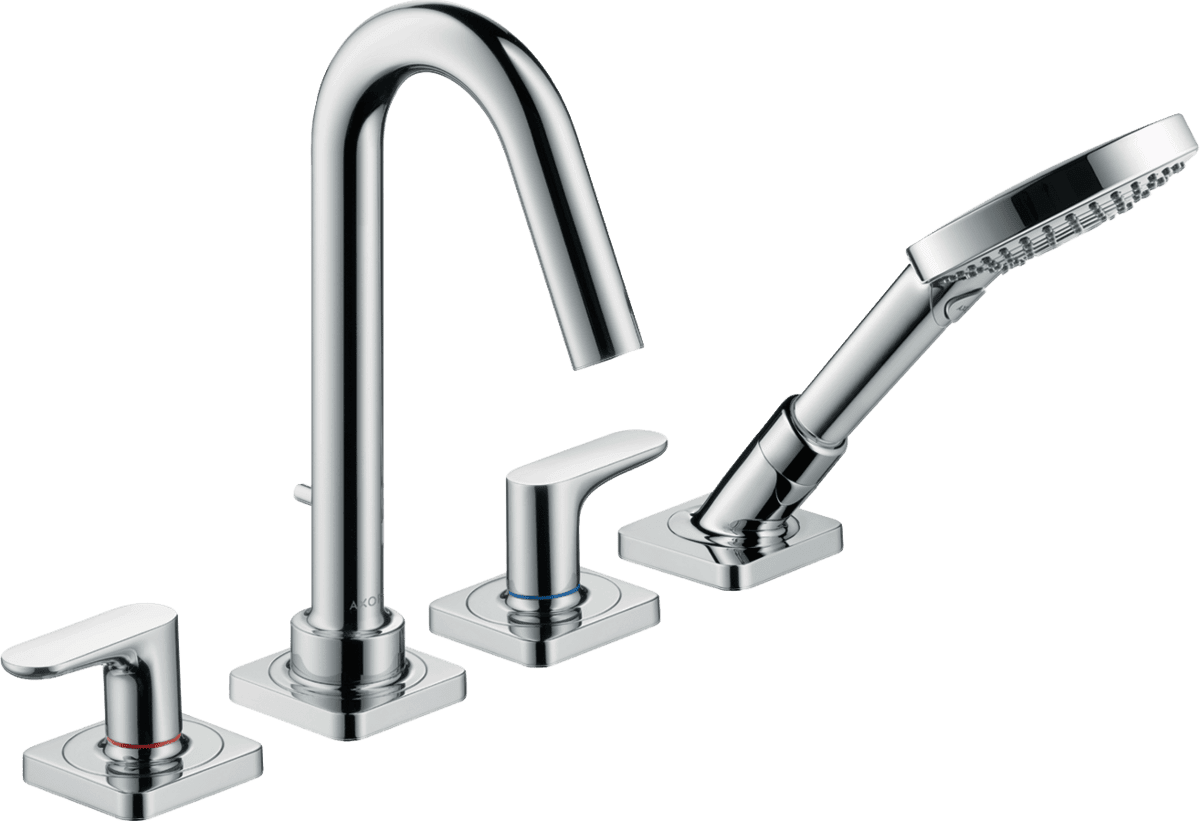 Bild von HANSGROHE AXOR Citterio M 4-Loch Wannenrandarmatur mit Hebelgriffen und Rosetten Chrom 34444000