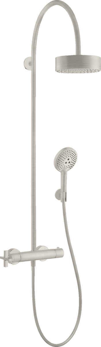 HANSGROHE AXOR Citterio Showerpipe mit Thermostat und Kopfbrause 180 1jet #39670800