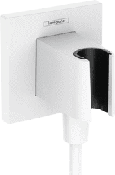 Bild von HANSGROHE FixFit E Wall outlet with shower holder Matt White 26889700