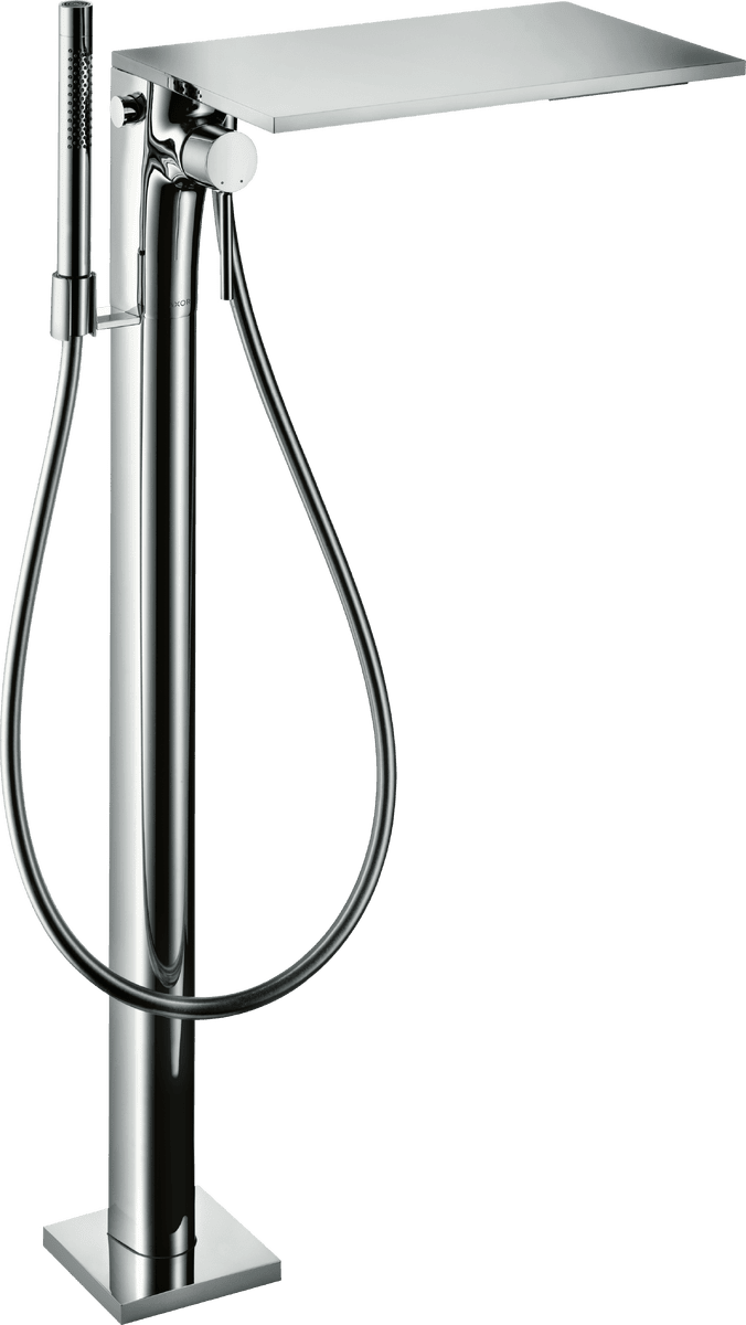 Picture of HANSGROHE AXOR Massaud Single lever bath mixer floor-standing #18450330 - Polished Black Chrome