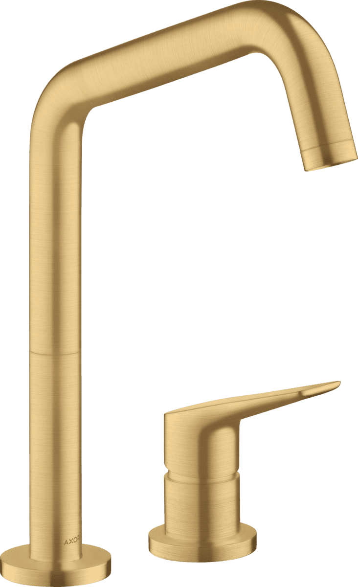 HANSGROHE AXOR Citterio M 2-Loch Einhebel-Küchenmischer 240 mit Schwenkauslauf #34820250 - Brushed Gold Optic