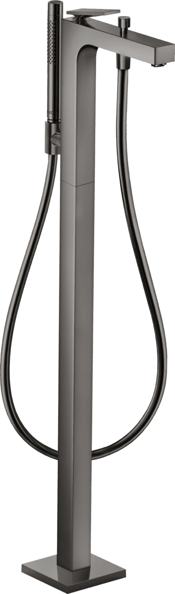 HANSGROHE AXOR Citterio Einhebel-Wannenmischer bodenstehend mit Hebelgriff #39440330 - Polished Black Chrome