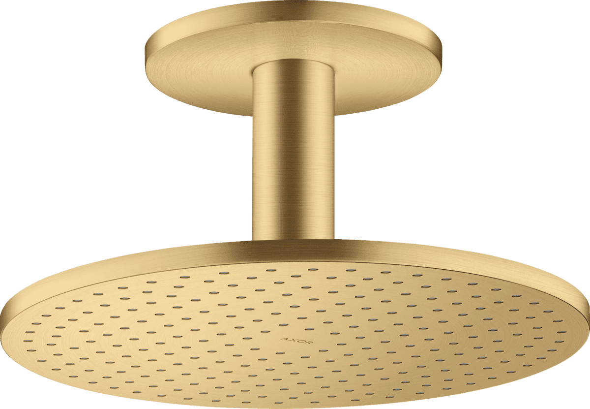 HANSGROHE AXOR ShowerSolutions Kopfbrause 300 1jet mit Deckenanschluss #35301250 - Brushed Gold Optic