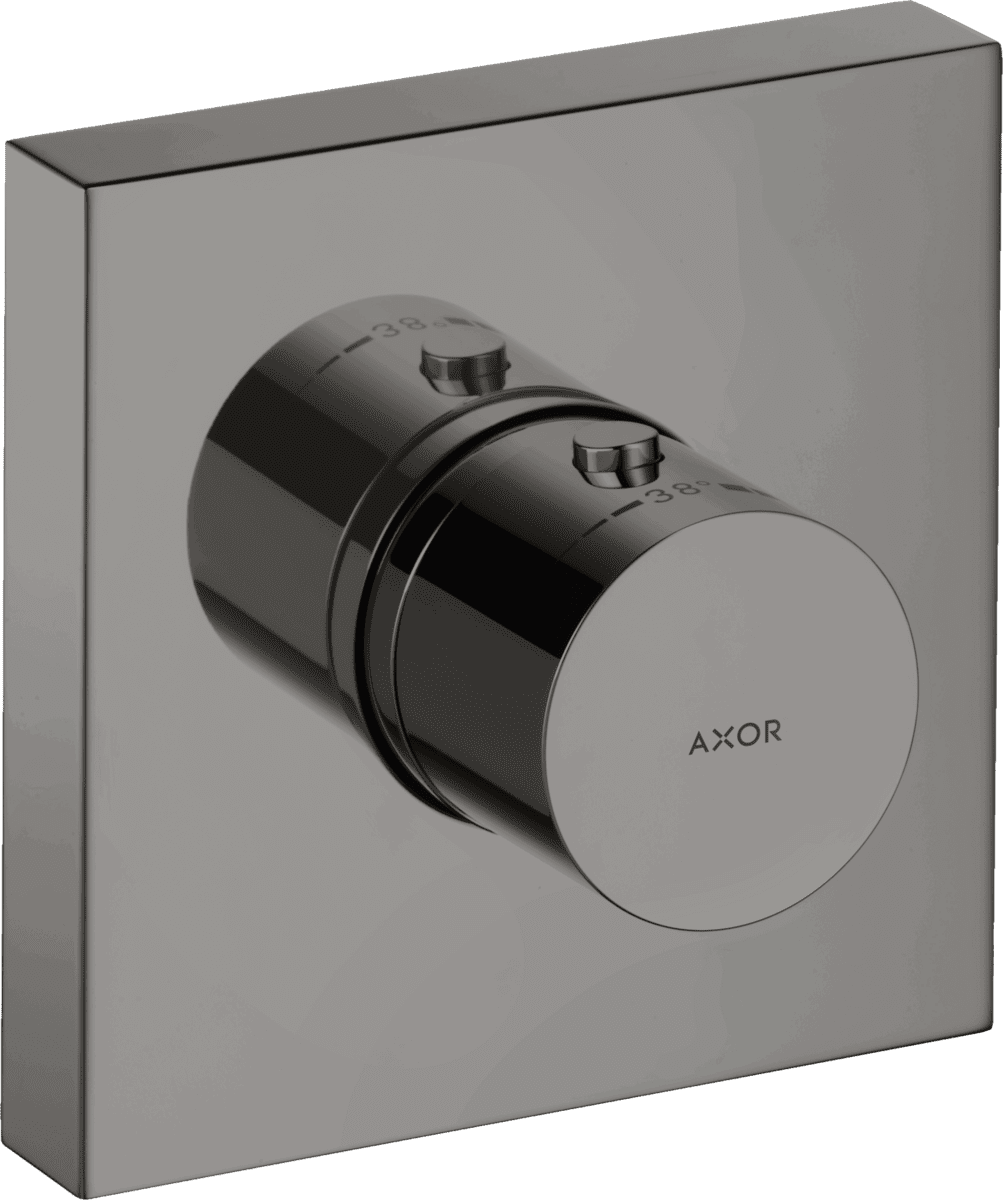 HANSGROHE AXOR ShowerSolutions Thermostatmodul 120/120 Unterputz eckig #10755330 - Polished Black Chrome